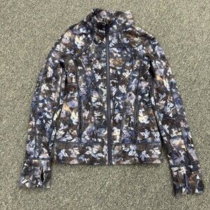 Lululemon Ivivva Blue Purple Printed Define Full Zip Jacket Size 7